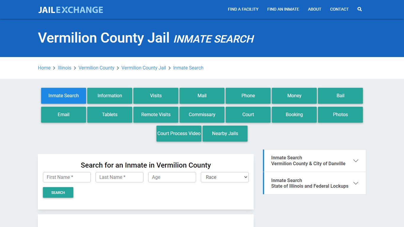 Vermilion County Jail, IL Inmate Search: Roster & Mugshots