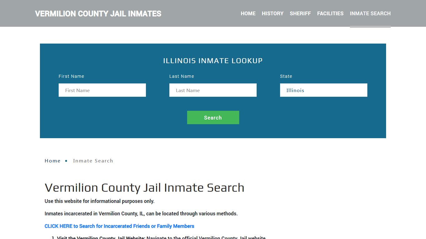 Vermilion County, IL Detainee Lookup